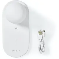 Nedis LED-nachtlamp met Fast Charging draadloze lader met Qi Wireless Charging technologie - 2A/10W / wit