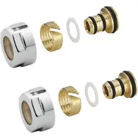 Sapho alupex knelkoppeling 16mm chroom