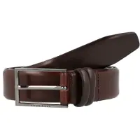 BOSS Riem 'Carmello' donkerbruin / zilver