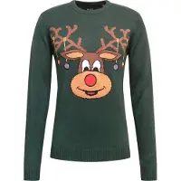 Only & Sons Trui 'XMAS' blauw / bruin / lichtbruin / donkergroen / rood
