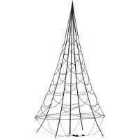 Fairybell Buitenkerstboom | 300cm 360 LEDs | Warm Wit | Inclusief Mast