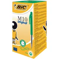 BIC M10 Clic balpen medium groen (50 stuks)