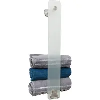 Best design Best-Design "Ore" IBRO wand-Handdoek opbergbeugel Rvs/Mat-glas