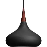 Fritz Hansen Orient Pendant P1 3 m Cord - Hanglampen Aluminium Black - 34192108
