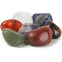 Spiru 7 Chakra Trommelstenen Set