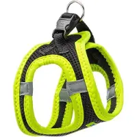 Ferplast hondentuigje Kaori polyester zwart/groen 28-32 cm