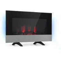 Klarstein Basel Baseline elektrische Haard 2000 watt 2 warmtestanden 7 kleuren glas