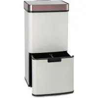 Klarstein Royal Trash Rose Gold vuilnisemmer met sensor 72 L rvs roségoud