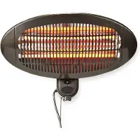Nedis Patio Verwarmer | 2000 W | IP34 | Zwart | 1 stuk - HTPA110EBK HTPA110EBK
