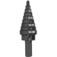 Milwaukee Gelaagd bos - - 48899320 - Ø 4 tot 20 mm - Staal gecoat met zwarte oxide - 9 stappen