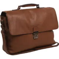 The Chesterfield Brand Soft Class Koffer Leer 42 cm Laptop compartiment bruin
