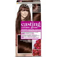 L'Oréal 1+1 gratis: Casting Crème Gloss Semi-Permanente Haarkleuring 454 Mahonie Koperbruin