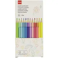HEMA Kleurpotloden pastel - 12 stuks