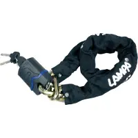 Lampa 90607, Kettingslot, Zwart, Staal, Sleutel, 1200 mm, 3 stuks