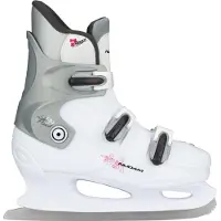 Nijdam kunstschaats maat 40 Hardboot - Wit/Zilver/Fuchsia