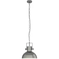Eglo Hanglamp LUBENHAM 1 Vintage hanglamp, retro hanglamp, nikkel mat, crème, E27