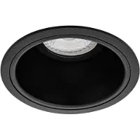 BES LED Spot Armatuur GU10 - Pragmi Minko Pro - GU10 Inbouwspot - Rond - Zwart - Aluminium - Verdiept - Ø90mm