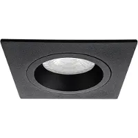 BES LED Spot Armatuur GU10 - Pragmi Rodos Pro - GU10 Inbouwspot - Vierkant - Zwart - Aluminium - 93mm