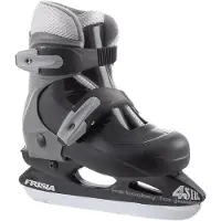 Zandstra Schaatsen - Maat 29-32 - Unisex - Zwart/Grijs