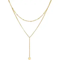Elli - Elli Halsketting Dames Laag Y-keten balketting 925 Sterling Zilver Kettingen
