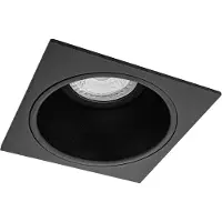 BES LED Spot Armatuur GU10 - Pragmi Minko Pro - GU10 Inbouwspot - Vierkant - Zwart - Aluminium - Verdiept - 90mm