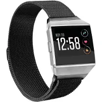 Shop4 - Fitbit Ionic Bandje - Metaal Zwart