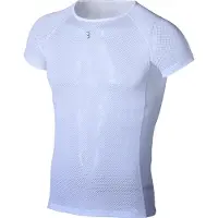BBB Cycling Ondershirt Wielrennen MeshLayer - Onderkleding Wielrennen - Ondershirt Fietsen Sportshirt - Onderkleding Wielrennen - Korte mouwen - Wit - Maat XS/S BUW-09