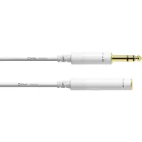 Cordial CFM5VK-SNOW verlengkabel hoofdtelefoon 6.3 mm TRS jack 5m wit