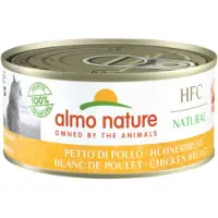 Almo Nature 48x HFC Natural Kattenvoer Nat Kippenvlees 150 gr
