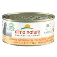 Almo Nature HFC Natural tonijn met garnalen natvoer kat (150 g) 24 x 150 g