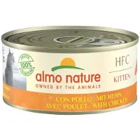 Almo Nature 48x HFC Complete Kattenvoer Nat Kitten Kip 150 gr