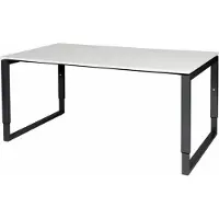 Schaffenburg Verstelbaar Bureau - Plus 160x90 grijs - zwart frame