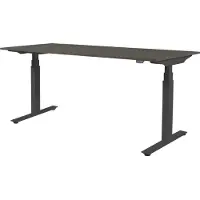 Schaffenburg Zit Sta Bureau - Plus Elek 180x90 logan eik zwart frame