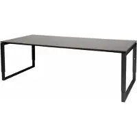 Schaffenburg Vergadertafel - Verstelbaar - 220x100 logan - zwart frame