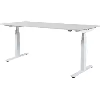 Schaffenburg Zit Sta Bureau - Plus Elektrisch 180x90 wit alu frame