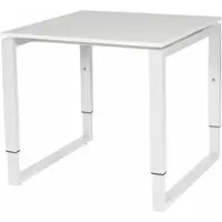 Schaffenburg Verstelbaar Bureau - Domino Plus 80x80 grijs - wit frame