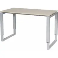 Schaffenburg Verstelbaar Bureau - Domino Plus 120x60 Eiken - alu frame