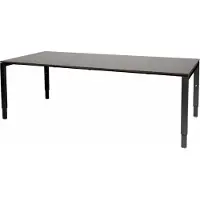 Schaffenburg Vergadertafel Domino - 200x100 logan - zwart frame