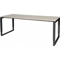 Schaffenburg Verstelbaar Bureau - Plus 200x80 Eiken - zwart frame