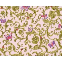 A.S. Création EXCLUSIEF VLINDER BEHANG | Design - groen goud roze - Versace 3