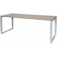 Schaffenburg Verstelbaar Bureau - Plus 200x80 Havana Kersen - alu frame