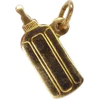 Christian Gouden babyfles hanger