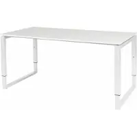 Schaffenburg Verstelbaar Bureau - Domino Plus 160x80 grijs - wit frame