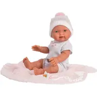 Llorens mini babypopje meisje met speen 26 cm