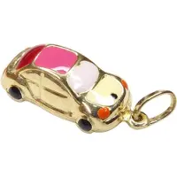 Christian Geel gouden emaille auto hanger