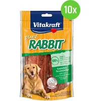 Vitakraft RABBIT strips konijn - hondensnack - 10 verpakkingen