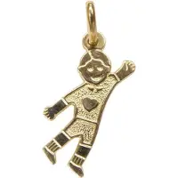 Christian Gouden hanger met harten kind