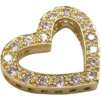 Christian Geel gouden hart hanger