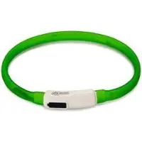 Beeztees Dogini USB - Lichtgevende Halsband - Hond - Groen - Siliconen - 35cm x 10mm