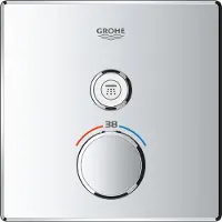 GROHE Grohtherm SmartControl Thermostatiche Douchekraan - Inbouw mengkraan - Vierkant - Chroom